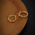 Vintage Braided French Lock Hoop Earring 60400012