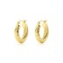 Vintage Screw Pattern French Lock Hoop Earring 60400013