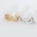 Vintage Screw Pattern French Lock Hoop Earring 60400013