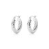 Vintage Screw Pattern French Lock Hoop Earring 60400013