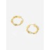 Unique Mobius French Lock Hoop Earring 60400019