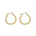 Elegant Twisted French Lock Hoop Earring 60400020