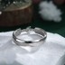 925 Sterling Silver Zirconia Crescent Band Ring 70100196