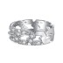 925 Sterling Silver Geometric Zirconia Band Ring 70100199