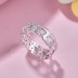 925 Sterling Silver Geometric Zirconia Band Ring 70100199