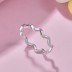 925 Sterling Silver Zirconia Curve Band Ring 70100209