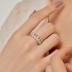 925 Sterling Silver Luxury Sweet Zirconia Band Ring 70100221