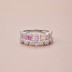 925 Sterling Silver Luxury Sweet Zirconia Band Ring 70100221