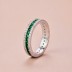 925 Sterling Silver Spark Full Zirconia Band Ring 70100224