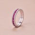 925 Sterling Silver Spark Full Zirconia Band Ring 70100224