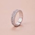 925 Sterling Silver Spark Full Zirconia Band Ring 70100224