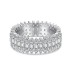 925 Sterling Silver Luxury Zirconia Band Ring 70100227