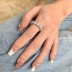 925 Sterling Silver Luxury 5mm Zirconia Band Ring 70100230