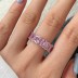 925 Sterling Silver Luxury 4*6 Rectangle Zirconia Band Ring 70100232