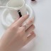 925 Sterling Silver Luxury X Zirconia Band Ring 70100237