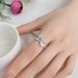 925 Sterling Silver Butterfly Zirconia Band Ring 70100238