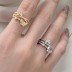 925 Sterling Silver Butterfly Zirconia Band Ring 70100238