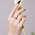 925 Sterling Silver Zirconia Flower Band Ring 70100244