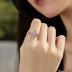 925 Sterling Silver Sparkle Flower Zirconia Band Ring 70100255