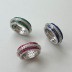 925 Sterling Silver Gear Zirconia Band Ring 70100256