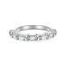 925 Sterling Silver Shiny Zirconia Band Ring 70100258