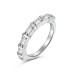 925 Sterling Silver Shiny Zirconia Band Ring 70100258