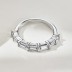 925 Sterling Silver Shiny Zirconia Band Ring 70100258