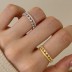 925 Sterling Silver Crown Zirconia Band Ring 70100259