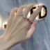 925 Sterling Silver Shiny Heart Zirconia Band Ring 70100261