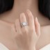 925 Sterling Silver Elegant Wedding Zirconia Band Ring 70100262