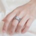 925 Sterling Silver Elegant Wedding Zirconia Band Ring 70100262