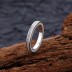 925 Sterling Silver Shiny Wedding Zirconia Band Ring 70100268