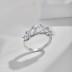 925 Sterling Silver Classic Zirconia Band Ring 70100275