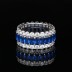 925 Sterling Silver Luxury Party Zirconia Band Ring 70100276