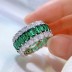 925 Sterling Silver Luxury Party Zirconia Band Ring 70100276