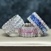 925 Sterling Silver Luxury Party Zirconia Band Ring 70100276