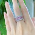 925 Sterling Silver Luxury Party Zirconia Band Ring 70100276