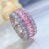 925 Sterling Silver Luxury Party Zirconia Band Ring 70100276