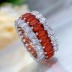 925 Sterling Silver Luxury Party Zirconia Band Ring 70100276