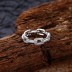 925 Sterling Silver Hiphop Chain Zirconia Band Ring 70100279