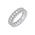 925 Sterling Silver Luxury Rectangle Zirconia Band Ring 70100288