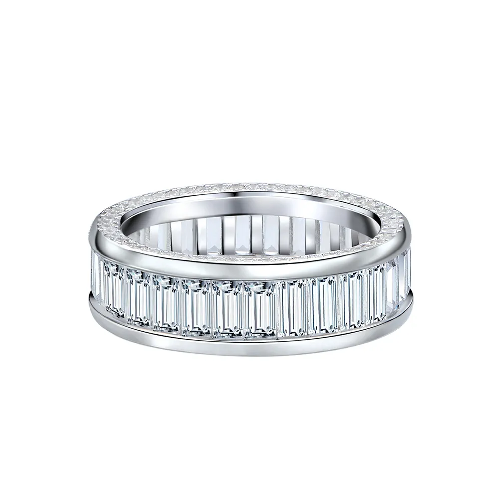 925 Sterling Silver Luxury Party Zirconia Band Ring 70100289