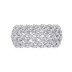 925 Sterling Silver V Shape Zirconia Band Ring 70100297