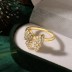 Unique Cubic Zirconia Butterfly Bow Ring 70100303