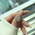 8A Ice Flower Cut Square Zirconia Ring 70200075