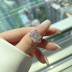 8A Ice Flower Cut Square Zirconia Ring 70200075