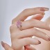 8A Ice Flower Cut Square Zirconia Ring 70200075