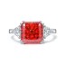 8A Ice Flower Cut Square Zirconia Ring 70200075