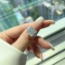 8A Ice Flower Cut Square Zirconia Ring 70200075