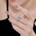 8A Ice Flower Cut Square Zirconia Ring 70200075